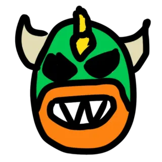 😍 маска, монстр, мультфильм telegram sticker