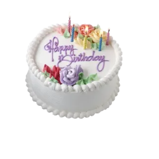 😓 Happy Birthday Kuchen, Geburtstag, Kerzen, Dessert, Feier telegram sticker