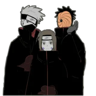 💞 Kakashi Naruto 애니메이션, 카카시, 나루토, 오비토, 린, 7반 telegram sticker