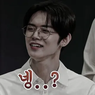 🍗 엥..? Koreanisch, Frage, Verwirrt, Ausdruck telegram sticker