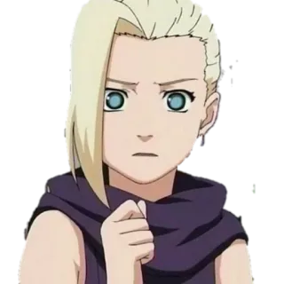 😓 Ino Yamanaka Naruto Anime, Postać, Ninja, Dziewczyna, Blondynka, Niebieskie oczy, Naruto, Ino Yamanaka telegram sticker