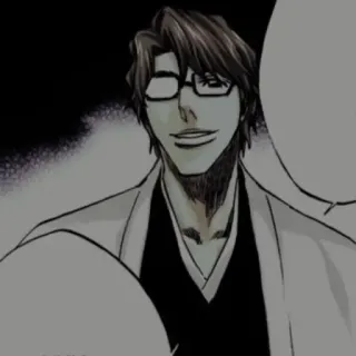 🧬 Sosuke Aizen Bleach Anime, Manga, Aizen, Kacamata, Bleach telegram sticker