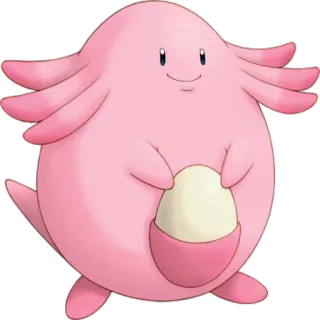 🔵 Chansey Pokemon pokemon, leveinard, rose, oeuf, mignon, monstre de poche, jeu vidéo telegram sticker