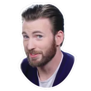 😀 Chris Evans Chris Evans, acteur, célébrité, portrait, homme telegram sticker