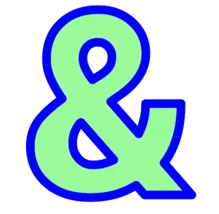 ♾ амперсанд, символ, знак whatsapp sticker