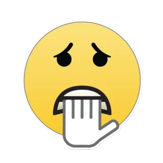 😰 Emoji, Enfermo, Asco, Vómito, Cara, Sentimiento, Reacción telegram sticker