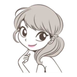 😇 Kartun, Gadis, Wanita, Animasi, Lucu telegram sticker