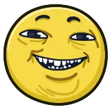 😆 emoji, meme, face, smile telegram sticker