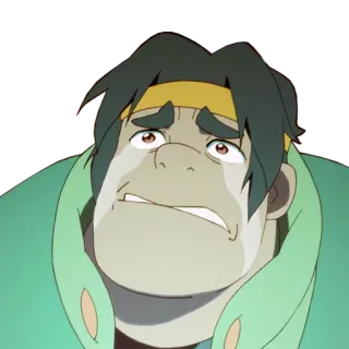 😭 Hunk Voltron: Legendary Defender Вольтрон, Ханк, плачет, грустный, мультфильм, анимация telegram sticker
