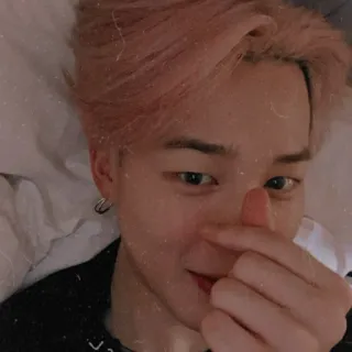 ❤ Jimin kpop, idol, penyanyi, jimin, bts, hati, finger heart telegram sticker