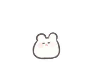 ☁️ imut, hewan, kelinci, putih, kartun, stiker telegram sticker