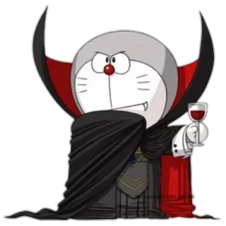 👹 Doraemon Doraemon, Vampir, Cartoon, Anime, Dracula whatsapp sticker