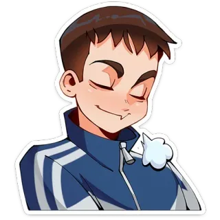😮‍💨 Kartun, Anime, Potret, Orang, Karakter, Stiker whatsapp sticker