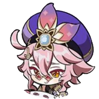 🤔 Yaoyao Genshin Impact อนิเมะ, วิดีโอเกม, Genshin Impact, น่ารัก, เย่เย่ telegram sticker