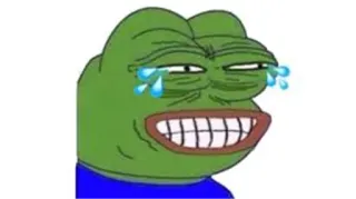 😂 Pepe the Frog pepe, rana, meme, meme di internet, ridere, piangere whatsapp sticker