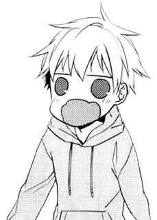 😮 anime, manga, impactado, lindo, niño, niño telegram sticker