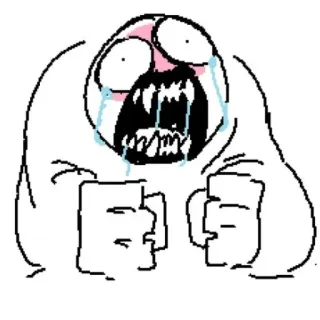 😠 Meme, khóc, hoạt hình, buồn, truyện tranh, hình vẽ telegram sticker