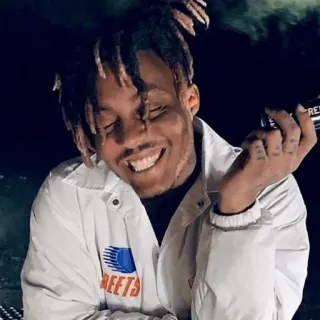 😆 Juice WRLD rapper, âm nhạc, nghệ sĩ, nụ cười, tóc dreadlock, nhạc sĩ telegram sticker