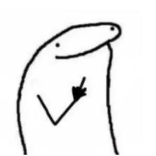 🖕 nhãn dán, hoạt hình, ngón tay giữa, xúc phạm telegram sticker