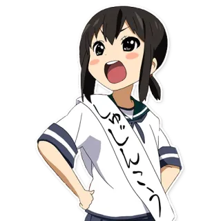 😊 しゃしょういつ anime, girl, school uniform, manga, kawaii telegram sticker
