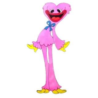 😝 Huggy Wuggy Poppy Playtime Huggy Wuggy, Poppy Playtime, merah muda, monster, tokoh kartun, makhluk whatsapp sticker