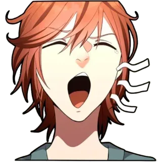 🥱 Anime, Manga, Réaction, Cri, Émotionnel telegram sticker
