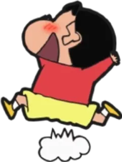 😽 Shin-chan Nohara Crayon Shin-chan Crayon Shin-Chan, Anime, Kartun, Shin-Chan, Lari, Nakal whatsapp sticker