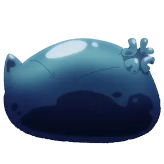 😤 слайм, синий, аниме, монстр telegram sticker