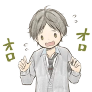 😥 オロオロ Anime, Manga, Nhật Bản, Lo lắng, Sợ hãi, Phim hoạt hình telegram sticker