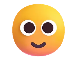 🙂 Emoji, Faccina, Giallo, Felice, Semplice telegram sticker