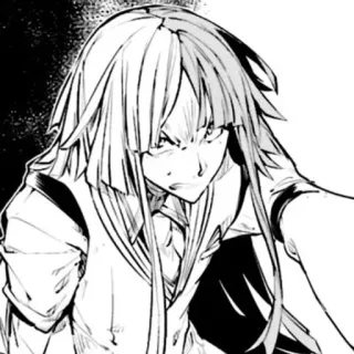 🤍 Anime, Manga, Serius, Hitam putih telegram sticker