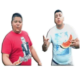 🌞 personnes, pastèque, nourriture, amis, joyeux telegram sticker