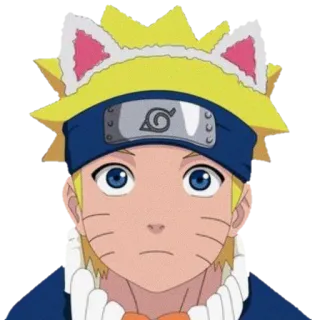 😺 Naruto Naruto, Anime, Kreskówka, Kocie uszy, Ninja, Manga telegram sticker