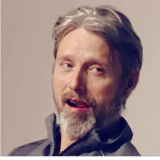 😋 Mads Mikkelsen 俳優, 男, ポートレート, 有名人, 映画 telegram sticker