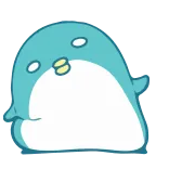 🔽 penguin, lucu, kartun, binatang, stiker telegram sticker