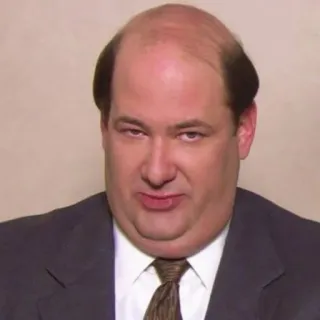 😑 Kevin Malone The Office The Office, Kevin Malone, Acara TV, Komedi, Karakter, NBC whatsapp sticker