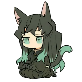 🌀 Chibi, Anime, Carino, Personaggio, Arte digitale, Illustrazione whatsapp sticker