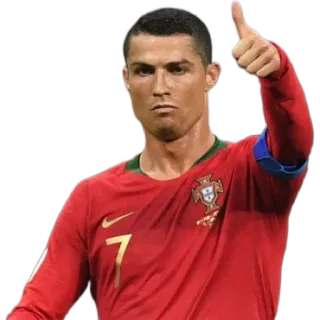 👍 Cristiano Ronaldo fútbol, football, atleta, pulgar arriba, Ronaldo, Portugal telegram sticker