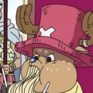 🏴‍☠️ Tony Tony Chopper One Piece anime, cartoon, reindeer, doctor, One Piece, Tony Tony Chopper, cute whatsapp sticker