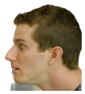 😮 사람, 얼굴, 프로필, 초상화, 남자, 표정 telegram sticker