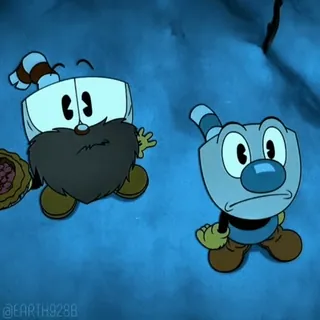 🤯 Cuphead The Cuphead Show! dessin animé, animé, Cuphead, Mugman, amitié whatsapp sticker