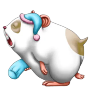 🌑 hamster, sleeping, cute, animal, rodent telegram sticker