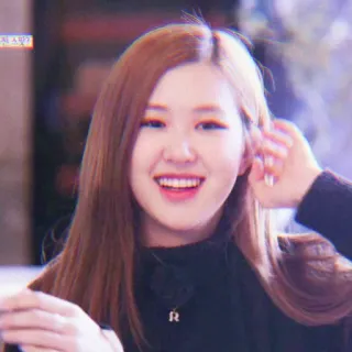 🌹 Rosé Rosé, Blackpink, K-pop, cantante, retrato, mujer, celebridad telegram sticker
