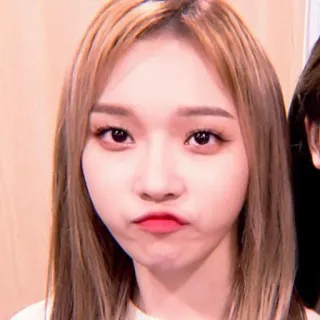 🌸 woman, portrait, korean, face, beauty, makeup whatsapp sticker