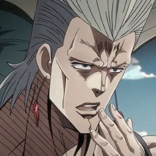 🌟 Jean Pierre Polnareff JoJo's Bizarre Adventure Anime, Personaje, Jojo, Polnareff, JoJo's Bizarre Adventure telegram sticker