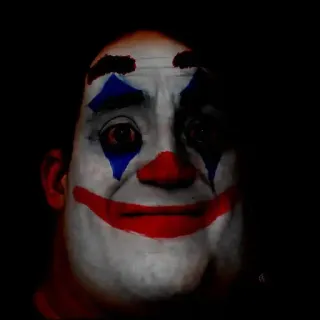 🤡 Joker clown, méchant, maquillage, sombre, effrayant telegram sticker
