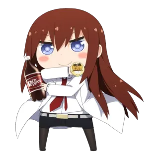 🍮 anime, chibi, Dr. Pepper, cute, cartoon telegram sticker