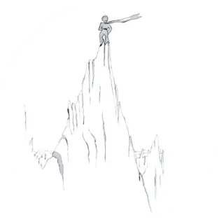 👑 The Little Prince El Principito, montaña, escalada, príncipe, aventura, libro infantil telegram sticker