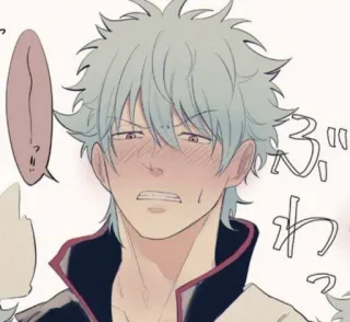 😫 ぶわ Аниме, Манга, Румянец, Пот whatsapp sticker