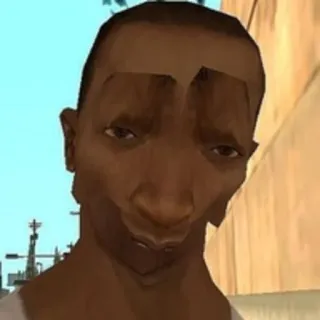 🥳 CJ Grand Theft Auto: San Andreas cj, san andreas, gta, grand theft auto whatsapp sticker